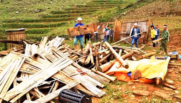 Pluies torrentielles et grêle dans plusieurs localités du pays ảnh 1