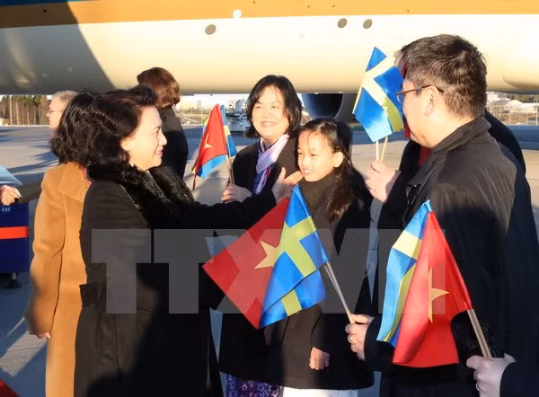 La présidente de l’AN Nguyên Thi Kim Ngân commence sa visite officielle en Suède ảnh 1