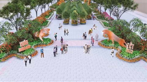 La rue florale Nguyên Huê pour le Têt du Tigre ảnh 1