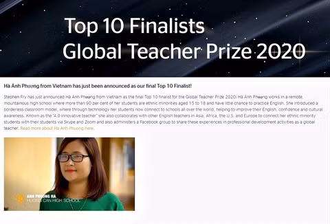 Global Teacher Prize : une Vietnamienne parmi les dix finalistes ảnh 2
