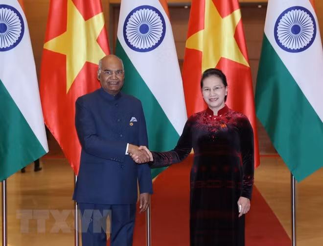 Entrevue entre la présidente de l’AN et le président indien ảnh 1