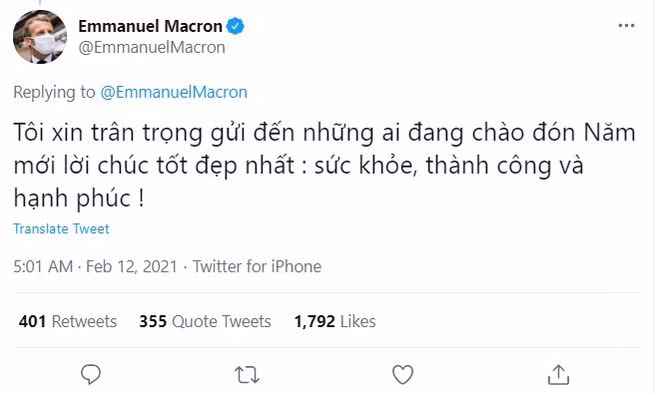 Nouvel an lunaire : des dirigeants étrangers envoient leurs salutations en vietnamien ảnh 1