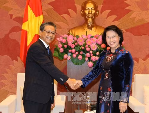 Nguyen Thi Kim Ngan reçoit les ambassadeurs russe, japonais et cubain ảnh 2
