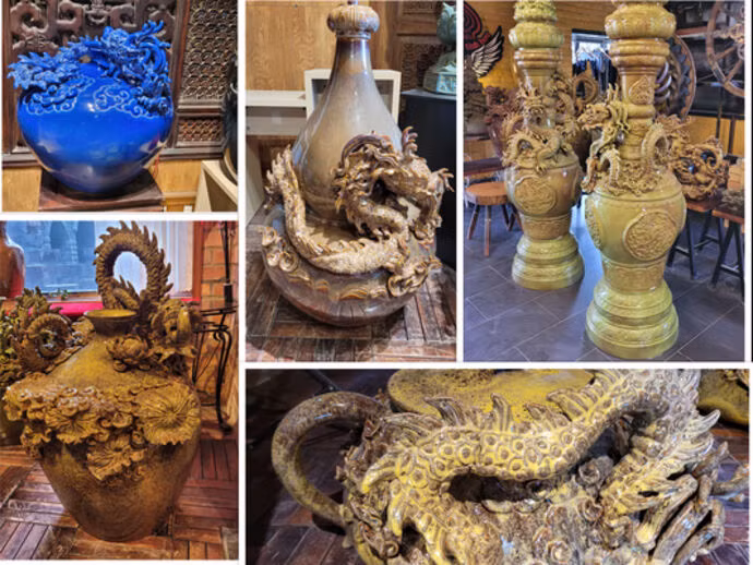 Le céramiste Pham Van Tuyên sort ses griffes et ses dragons pour le Têt ảnh 2