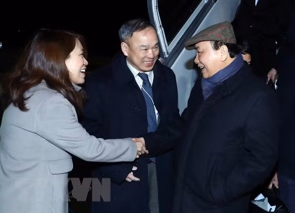 Le PM Nguyên Xuân Phuc est arrivé en Suisse pour assister au Forum économique mondial de Davos 2019 ảnh 1
