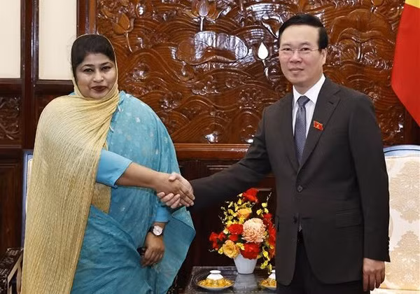 Le président suggère au Vietnam et au Bangladesh de stimuler leur coopération multisectorielle ảnh 1