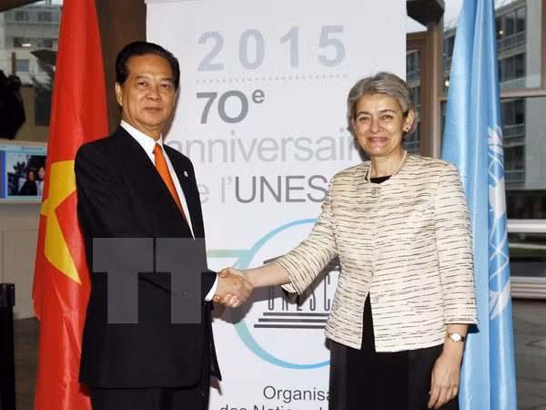 Le PM Nguyen Tan Dung rencontre la directrice générale de l’UNESCO ảnh 1