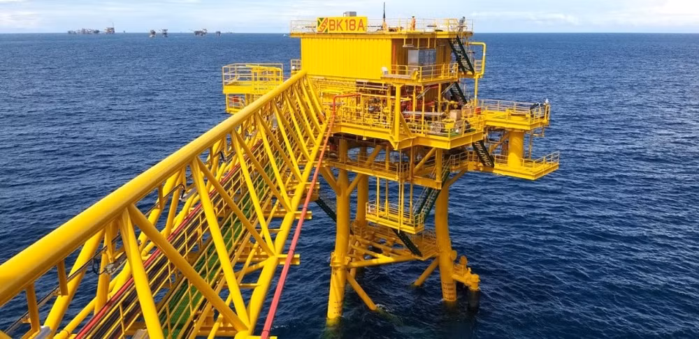 Vietsovpetro accueille les premiers flux de pétrole des plates-formes BK-18A et BK-19 ảnh 1