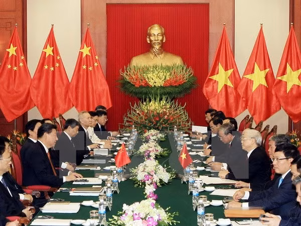 Entretien entre Nguyen Phu Trong et Xi Jinping ảnh 1