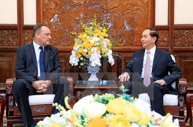 Le président Tran Dai Quang salue les contributions de l'ambassadeur slovaque ảnh 1