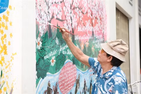  Les peintures murales gagnent du terrain à Hô Chi Minh-Ville ảnh 2