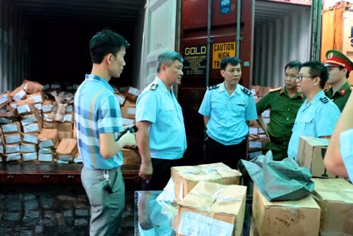 Quatre conteneurs remplis de shisha et de khat découverts à Hai Phong ảnh 1