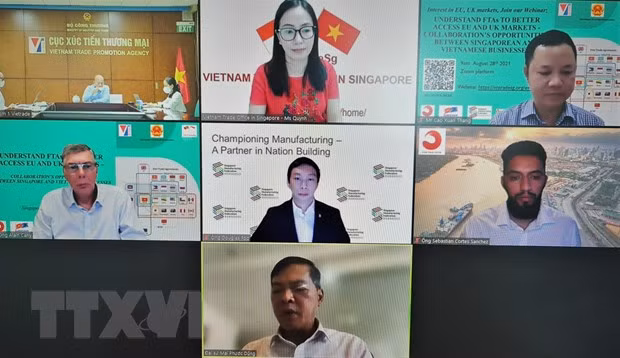 Vietnam-Singapour : Promouvoir la coopération sur les marchés de l'UE et du Royaume-Uni ảnh 1