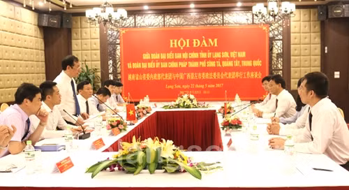 Lang Son renforce sa coopération dans la justice avec la province chinoise du Guangxi ảnh 1