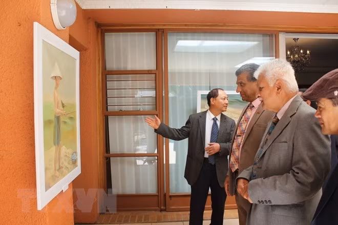 Exposition de peintures sur les mers vietnamiennes en Afrique du Sud ảnh 1