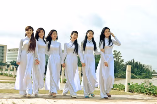 Des ambassadrices et des épouses d'ambassadeurs à la Fête de l'ao dài à Hanoi ảnh 2