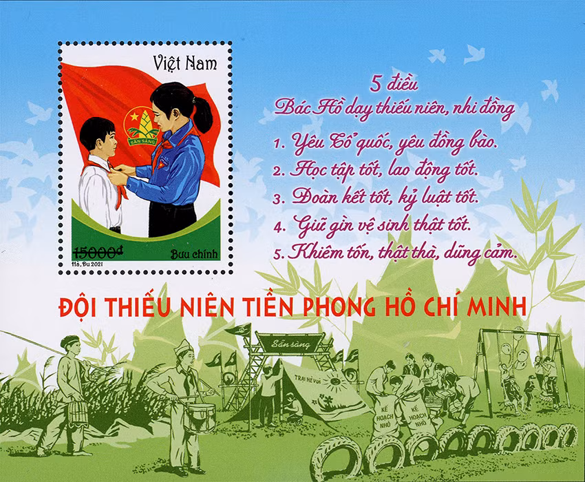 Emission d’une collection de timbres sur les jeunes pionniers de Ho Chi Minh ảnh 2