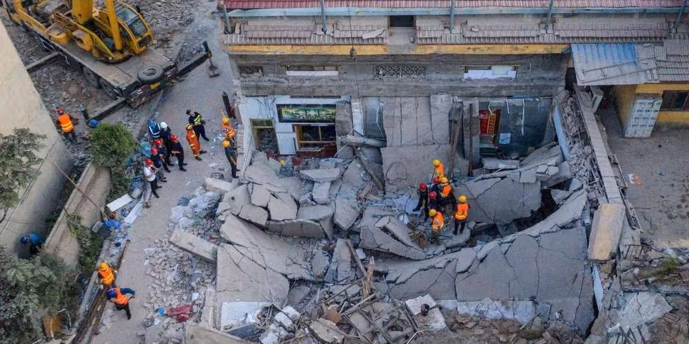Message de sympathie à propos de l'effondrement d'un bâtiment dans la province chinoise du Shanxi ảnh 1