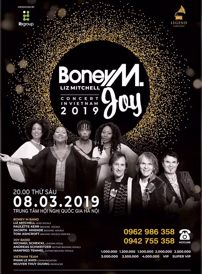 Les groupes Boney M et Joy se produiront à Hanoi en mars prochain ảnh 1