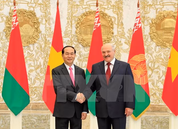 Vietnam-Biélorussie: entretien entre les deux présidents Trân Dai Quang et Alexander Lukashenko ảnh 1