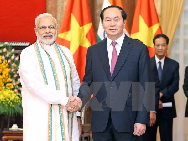 Le président Trân Dai Quang reçoit le Premier ministre indien ảnh 1