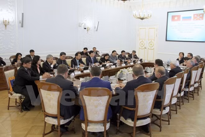 Le vice-Premier ministre Trinh Dinh Dung en visite de travail à Saint-Pétersburg ảnh 1