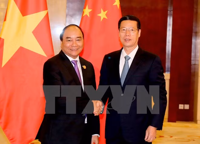 Nguyên Xuân Phuc reçoit le vice-Premier ministre chinois Zhang Gaoli ảnh 1