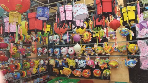 Les rues des lanternes à Hô Chi Minh-Ville ảnh 1