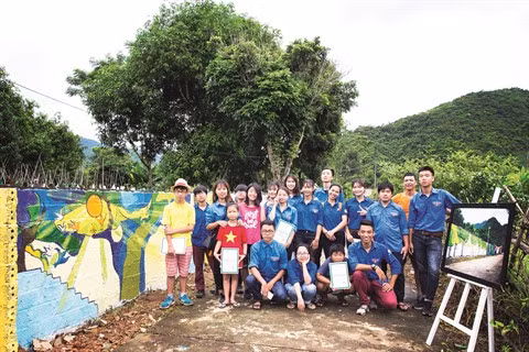 Un village aux fresques murales à Hoà Binh ảnh 3