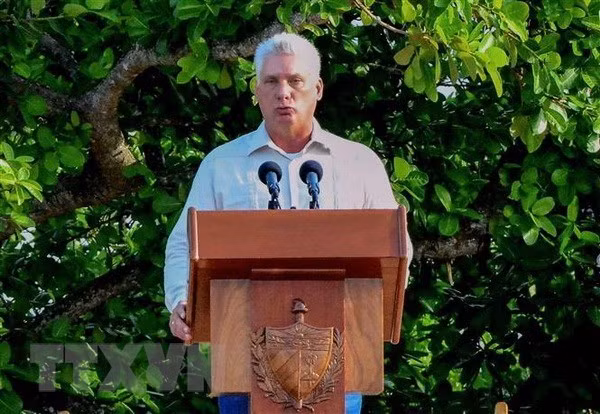 Le président du Conseil d'Etat cubain entame sa visite officielle d’amitié au Vietnam ảnh 1