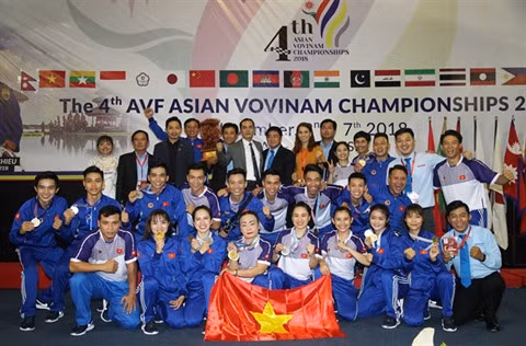 Le Vietnam toujours au top du 4e Championnat asiatique de vovinam ảnh 1