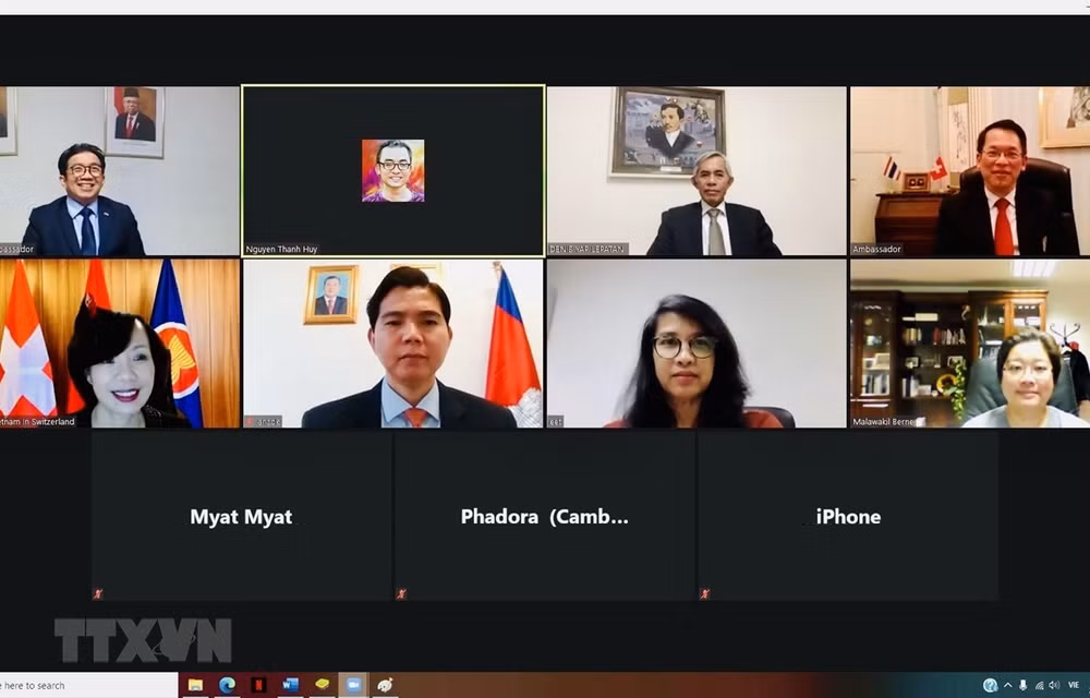 Le Comité de l'ASEAN à Berne tient une réunion en ligne ảnh 1