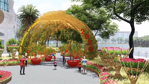 Foire des fleurs printanières de Phú My Hung 2020 ảnh 1