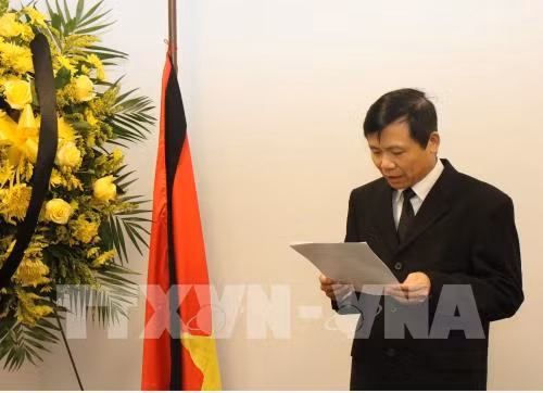 Cérémonie funéraire en mémoire du président Tran Dai Quang à New York ảnh 1