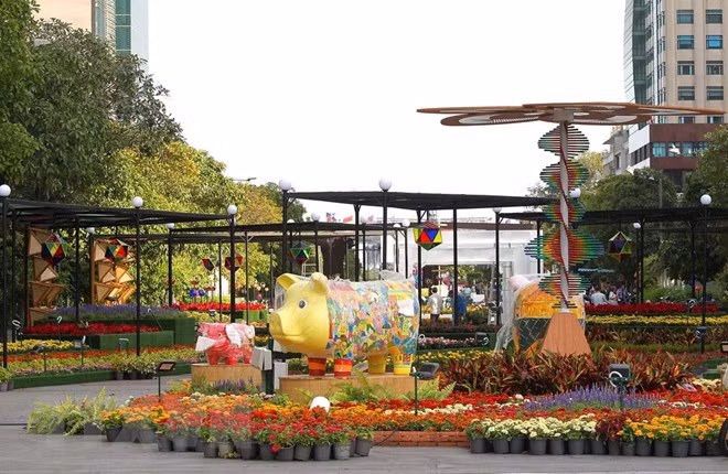 Ouverture de la rue florale Nguyên Huê 2019 à Ho Chi Minh-Ville ảnh 1
