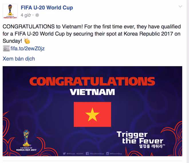 Félicitations au Vietnam pour sa qualification en Coupe du monde U-20 de la FIFA ảnh 1