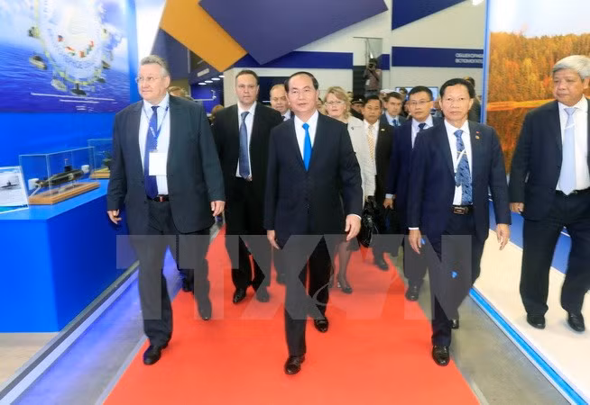 Le président Tran Dai Quang termine sa visite officielle en Russie ảnh 1