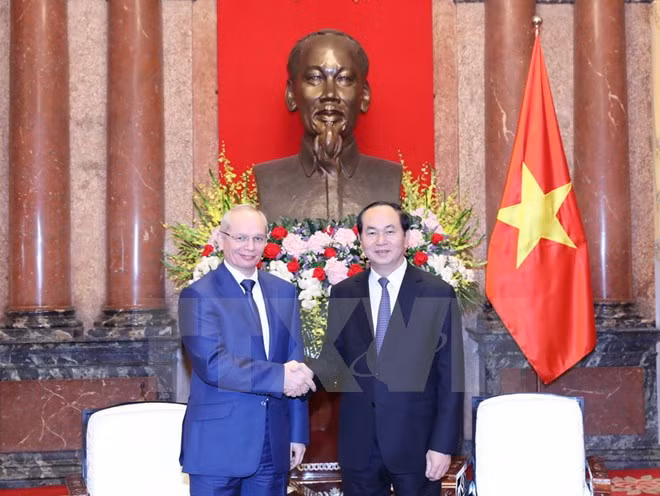 Le président Tran Dai Quang reçoit le Premier ministre du Bashkortostan ảnh 1
