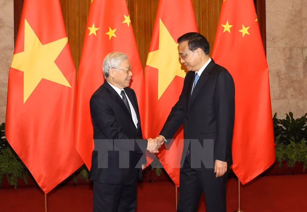 Entrevue entre Nguyen Phu Trong et Li Keqiang ảnh 1