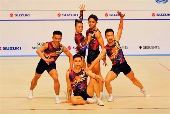 Le Vietnam remporte une médaille d’or au Championnat mondial d’aerobic Suzuki Cup 2023 ảnh 1