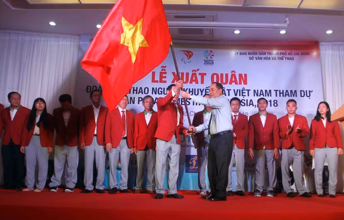 Asian ParaGames 2018: cérémonie de départ de la délégation handisport vietnamienne ảnh 1