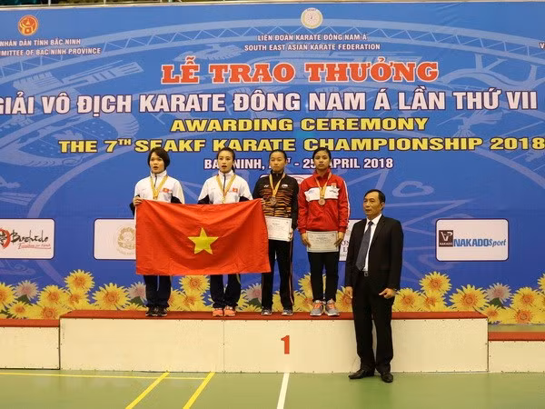 Karaté : le Vietnam termine en tête des 7es Championnats d’Asie du Sud-Est ảnh 1