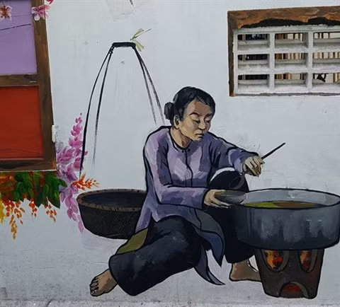 Dà Nang: des fresques murales en plein cœur de la ville ảnh 5