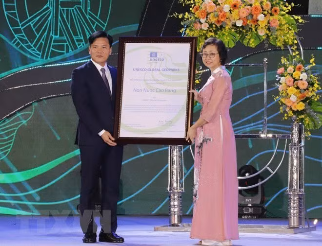 Géoparc de Non Nuoc Cao Bang : le label Géoparc mondial UNESCO est renouvelé ảnh 1