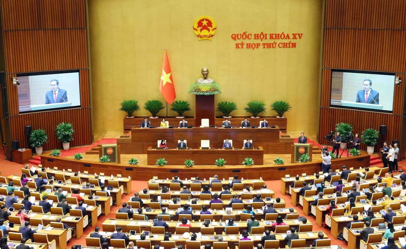 La 15e Assemblée nationale inaugure sa 9e session à Hanoi. Photo: VNA