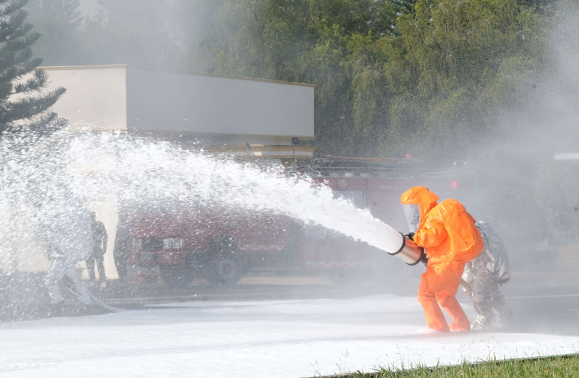 Exercice de réponse aux incidents au réacteur nucléaire de Da Lat. Photo: VNA