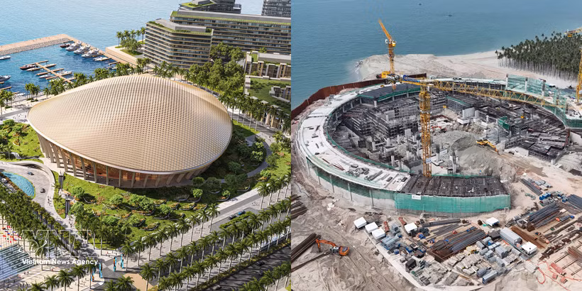 Le futur Centre de conférences de l'APEC. Photo: VNA
