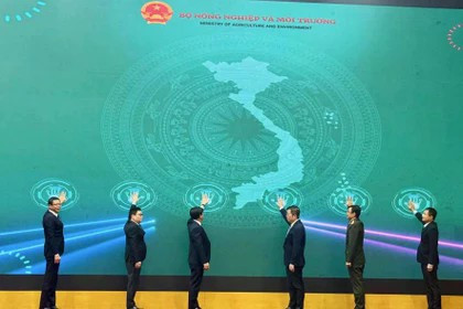 Cérémonie de lancement du système national de traçabilité des produits agricoles. Photo: VNA
