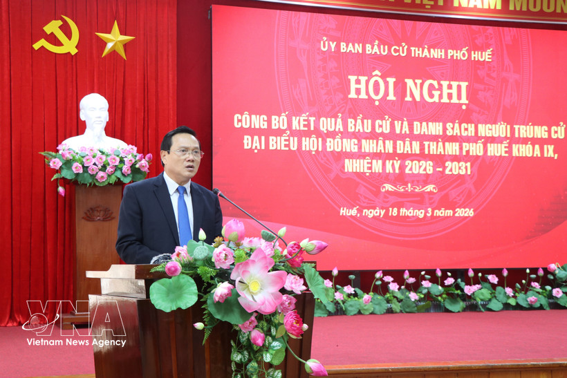 Nguyen Quang Tuan, vice-président permanent du Conseil populaire municipal et vice-président de la Commission électorale de la ville de Hue. Photo: VNA