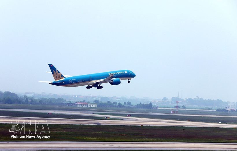 Un avion de VietnamAirlines. Photo: VNA